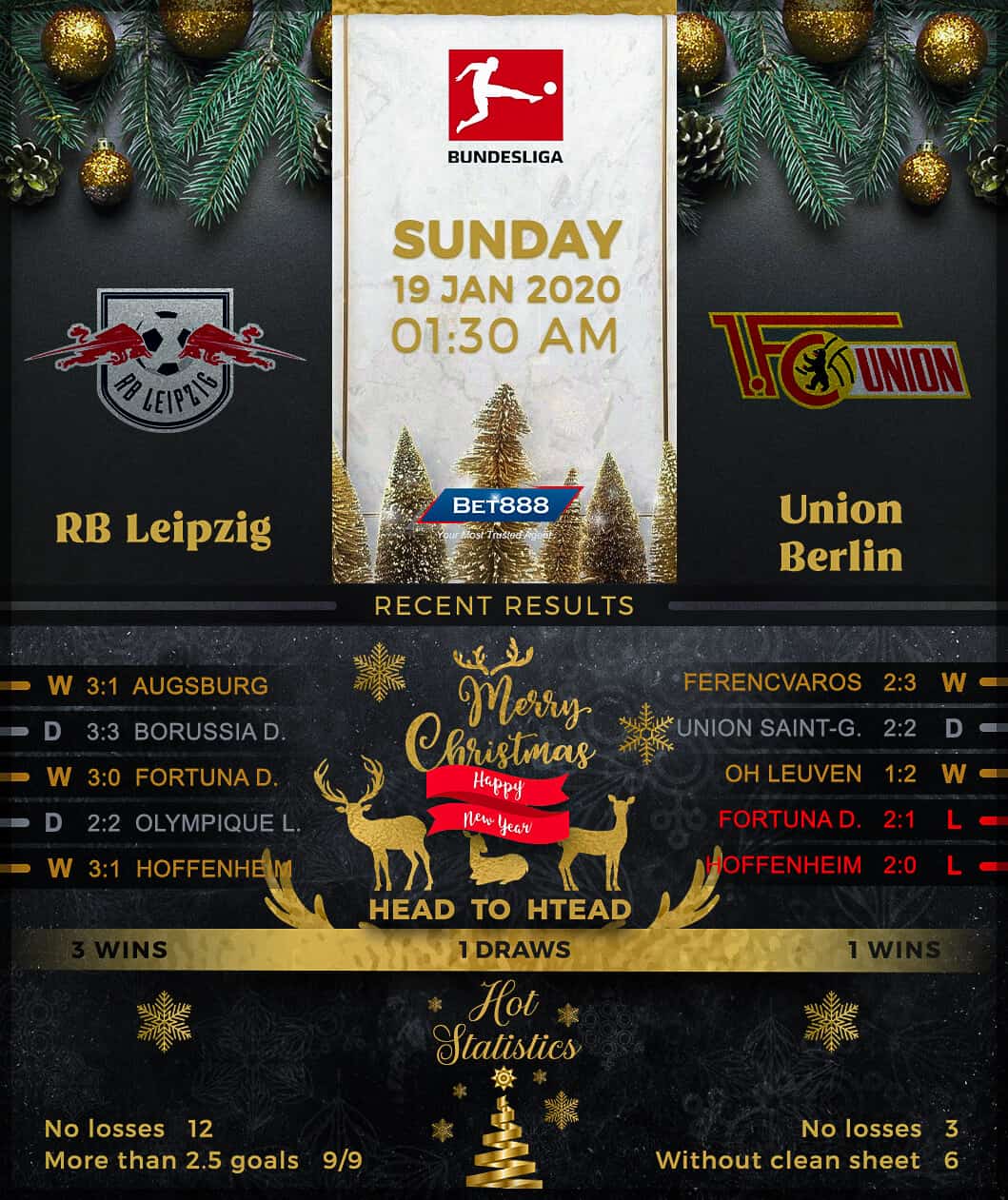 RB Leipzig vs Union Berlin﻿ 19/01/20