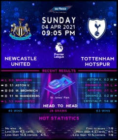Newcastle United vs  Tottenham Hotspur