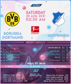Borussia Dortmund vs TSG Hoffenheim
