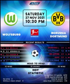 Wolfsburg vs Borussia Dortmund