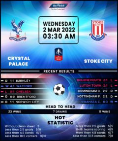 Crystal Palace vs Stoke City